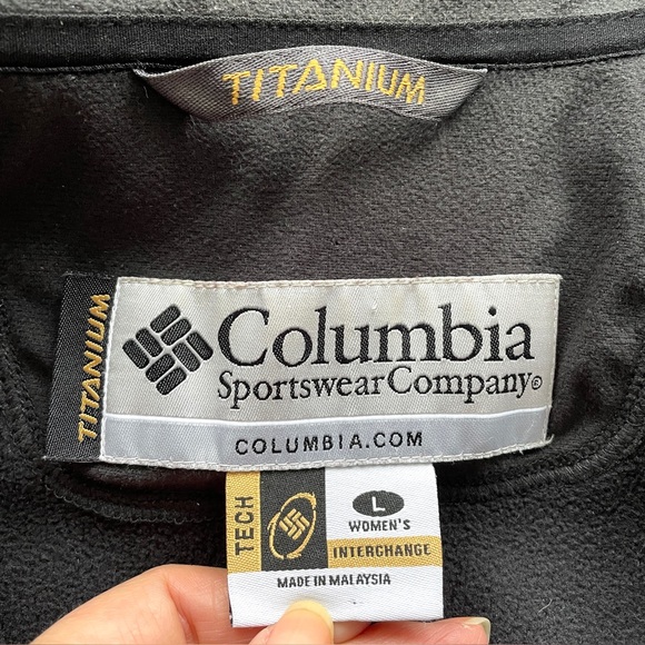 Columbia Black Titanium Interchange Waterproof Shell Jacket - Large - Picture 9 of 14
